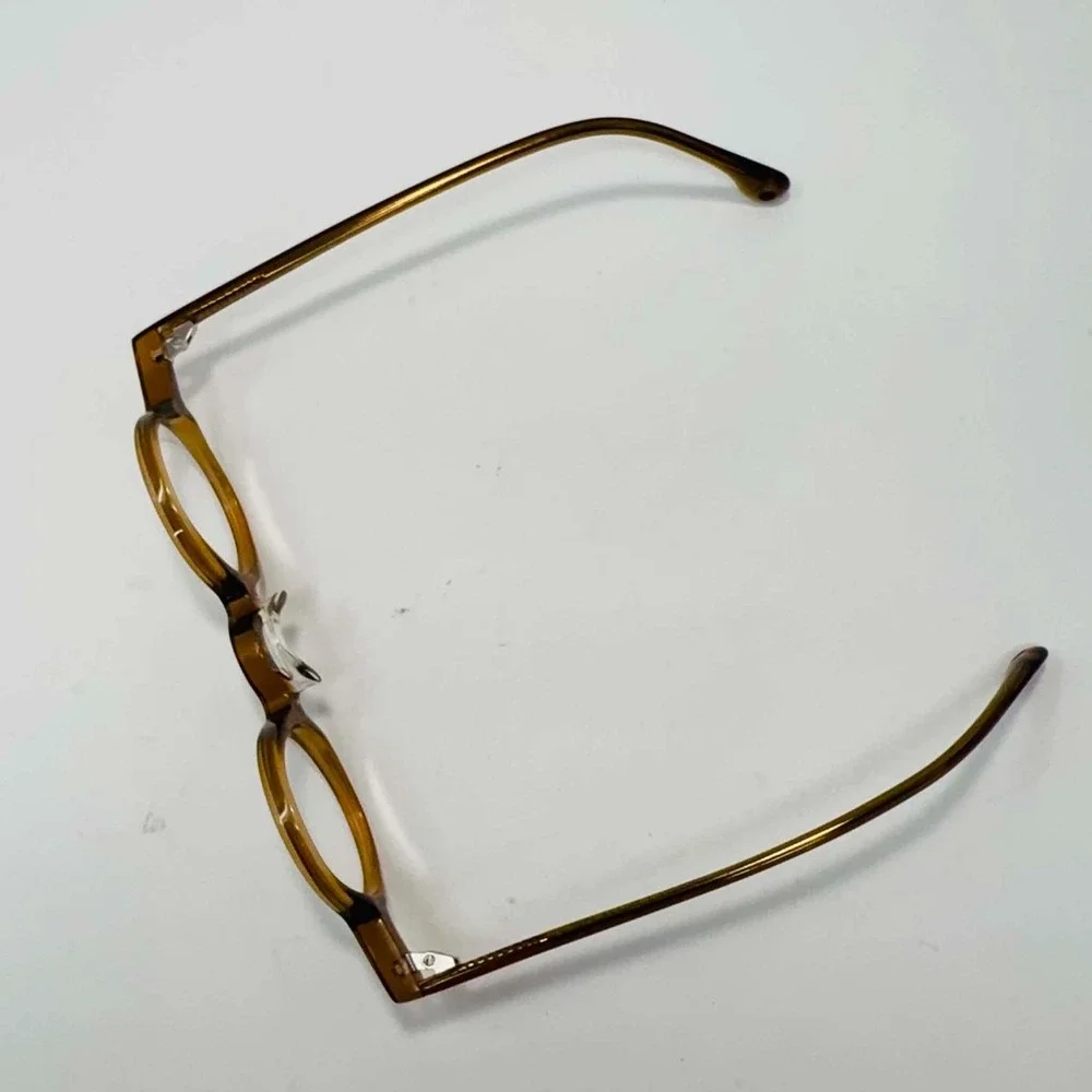 BETSION Handmade Round Eyeglasses‎ Frames B-98201-4 50-23-140 Amber John Lennon